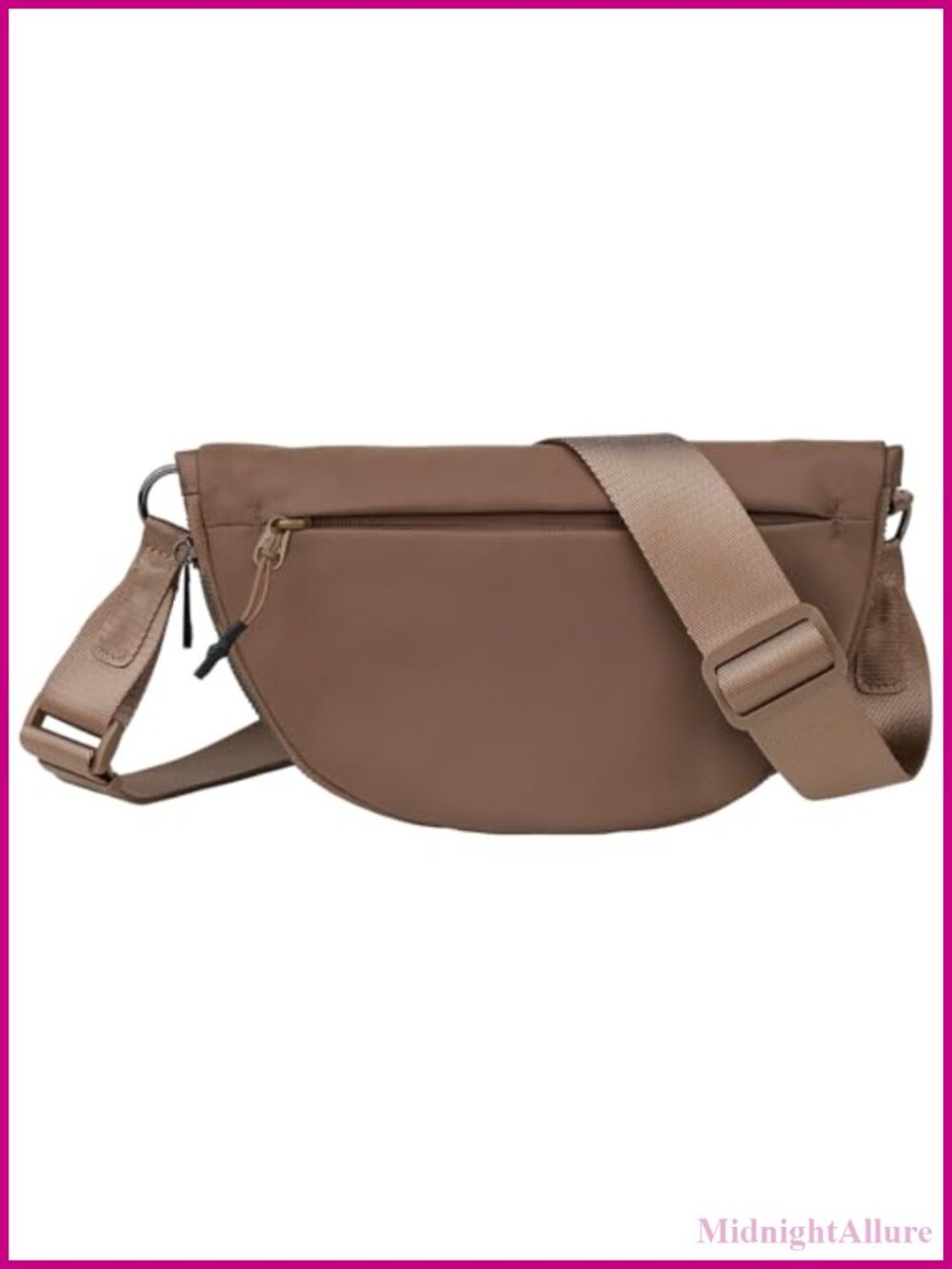 Nylon Crossbody Bag Crescent Shoulder Bag Adjustable Strap Lightweight